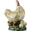 Danny's Fine Porcelain 14" White Hen and Chickens