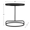Furnishings Discovery Direct Home Decor Aluminum And Iron Balance Oval Accent Table