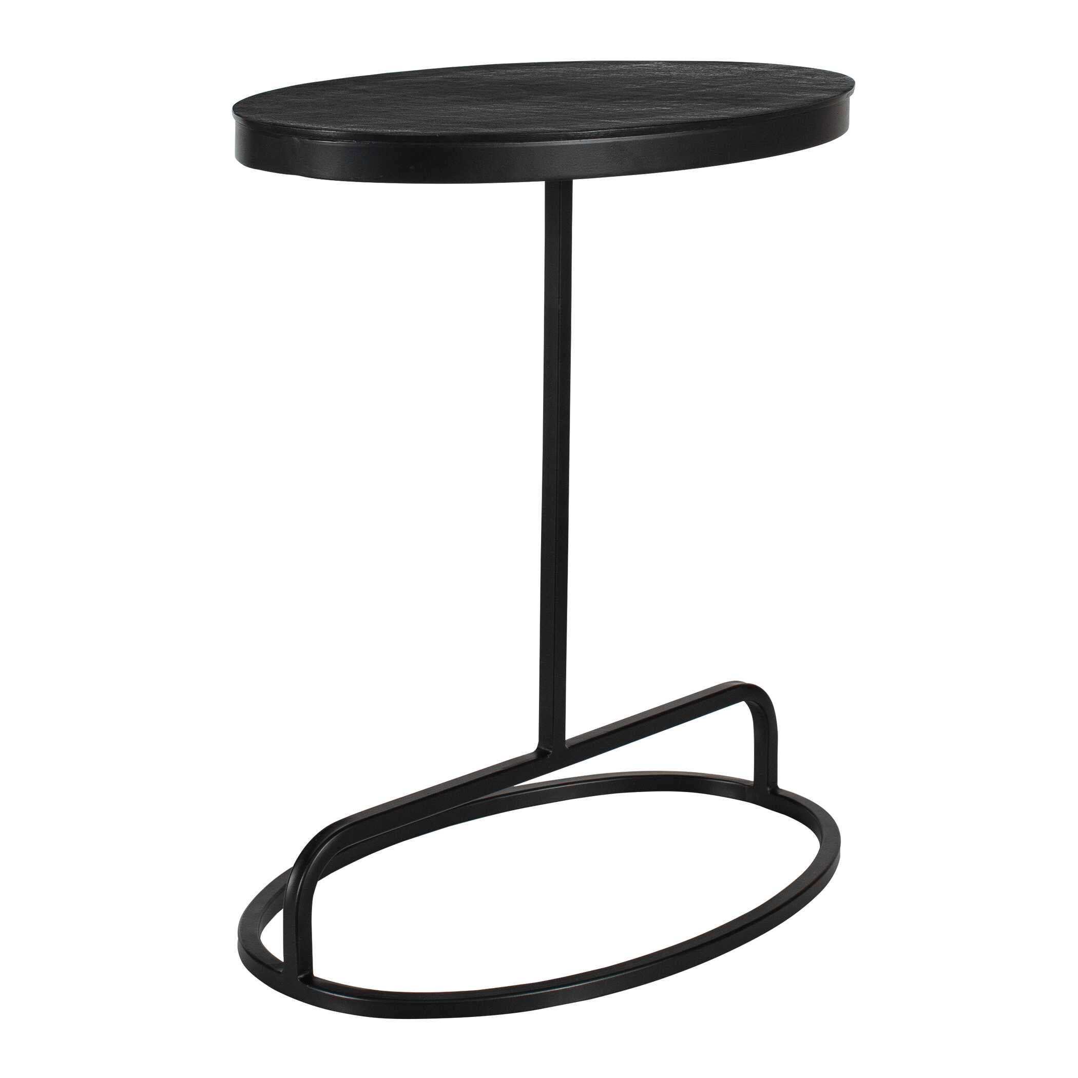 Furnishings Discovery Direct Home Decor Aluminum And Iron Balance Oval Accent Table