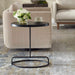 Furnishings Discovery Direct Home Decor Aluminum And Iron Balance Oval Accent Table