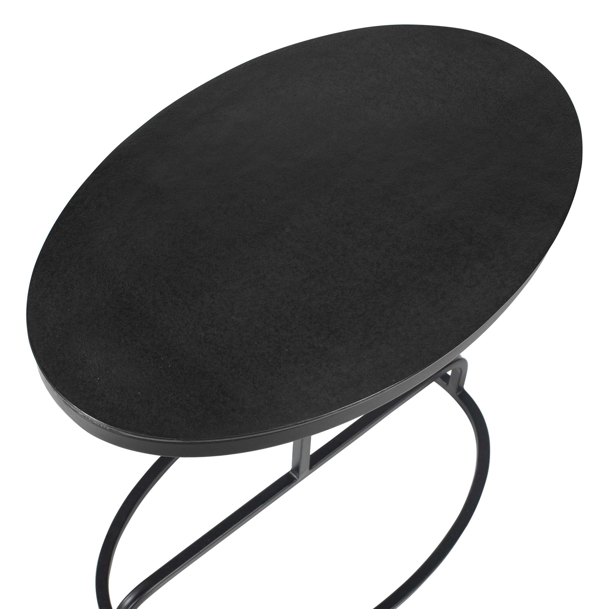 Furnishings Discovery Direct Home Decor Aluminum And Iron Balance Oval Accent Table