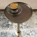 Furnishings Discovery Direct Home Decor Aluminum And Iron Bronze Finish Accent Table