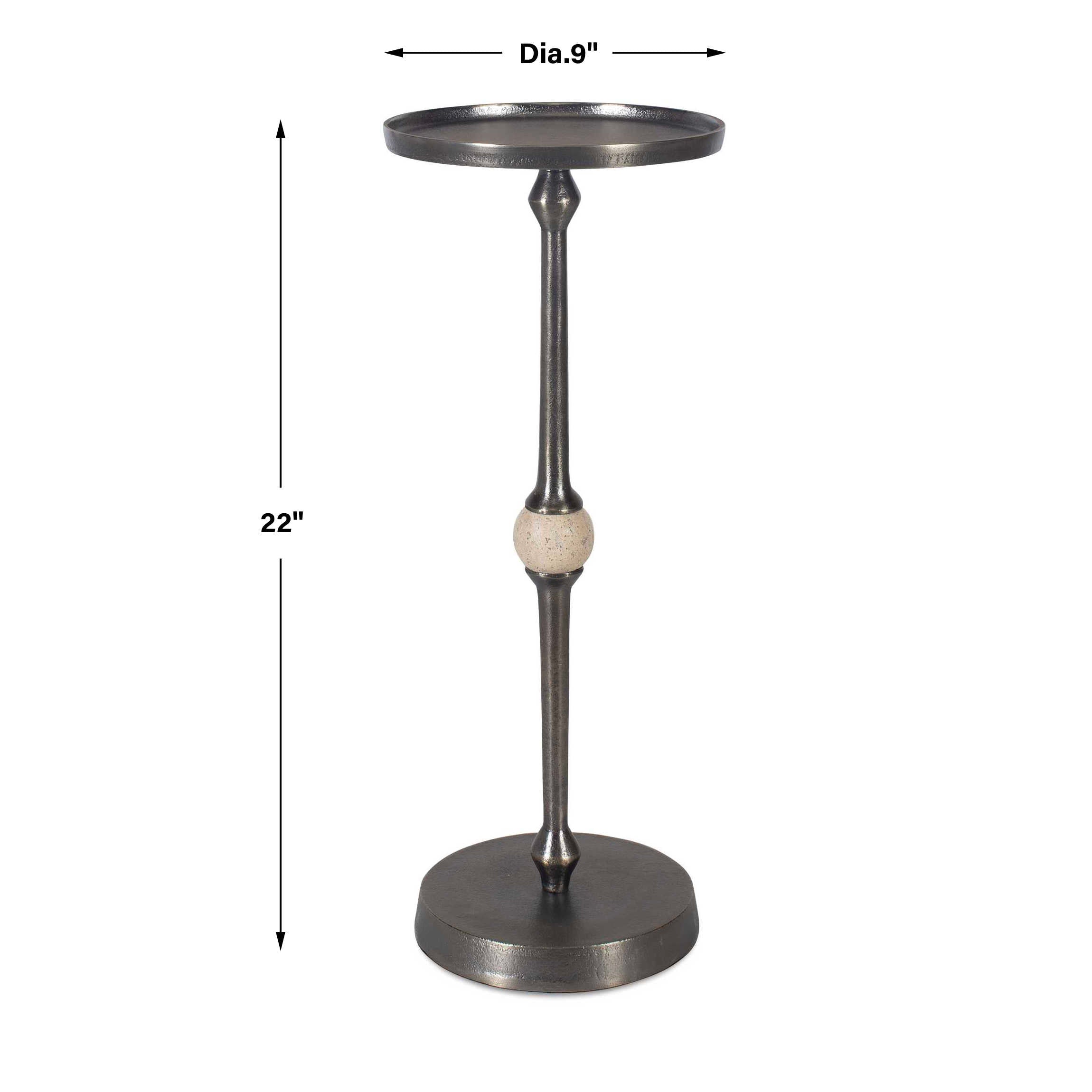 Furnishings Discovery Direct Home Decor Aluminum And Iron Bronze Finish Accent Table