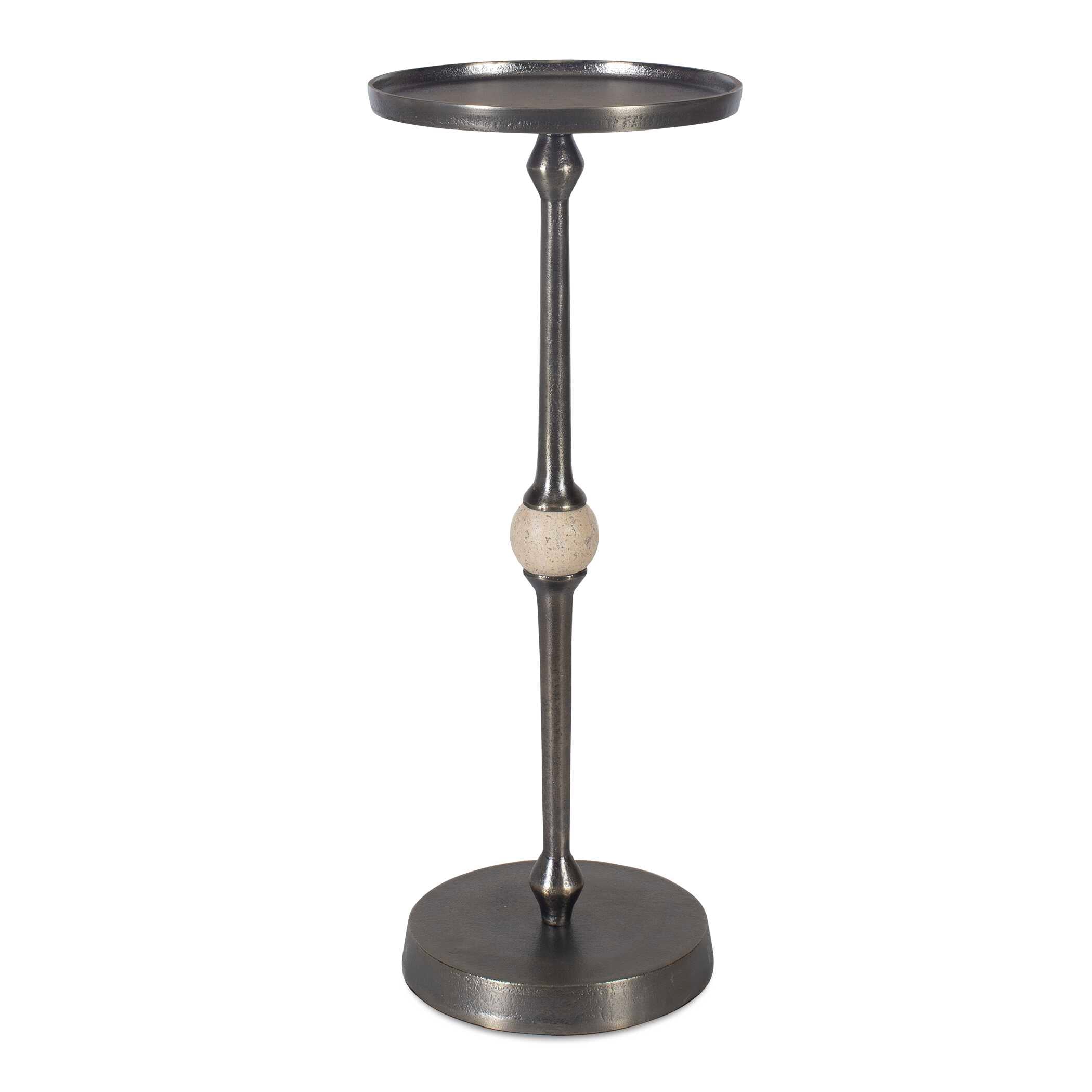 Furnishings Discovery Direct Home Decor Aluminum And Iron Bronze Finish Accent Table