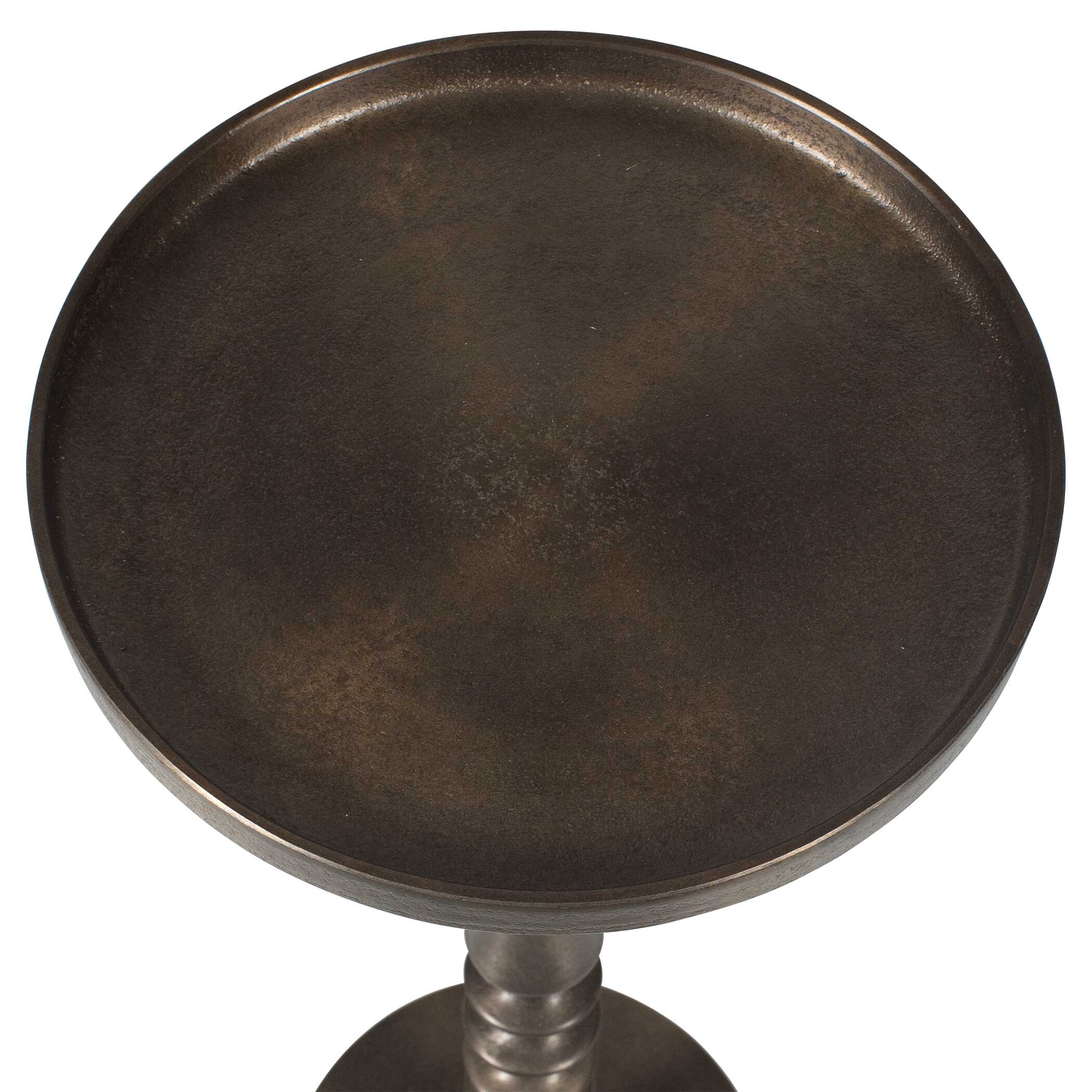 Furnishings Discovery Direct Home Decor Aluminum And Iron Classic Antiqued Accent Table