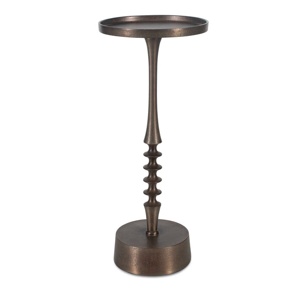 Furnishings Discovery Direct Home Decor Aluminum And Iron Classic Antiqued Accent Table
