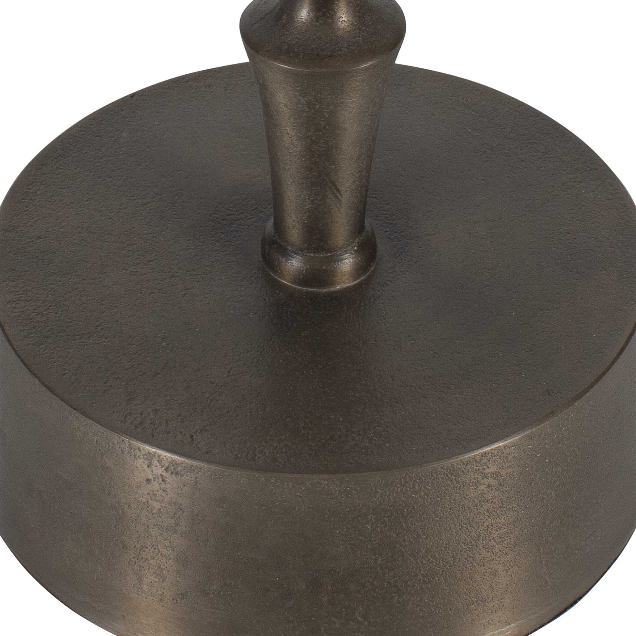 Furnishings Discovery Direct Home Decor Aluminum And Iron Classic Antiqued Accent Table