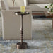 Furnishings Discovery Direct Home Decor Aluminum And Iron Classic Antiqued Accent Table