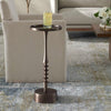 Furnishings Discovery Direct Home Decor Aluminum And Iron Classic Antiqued Accent Table