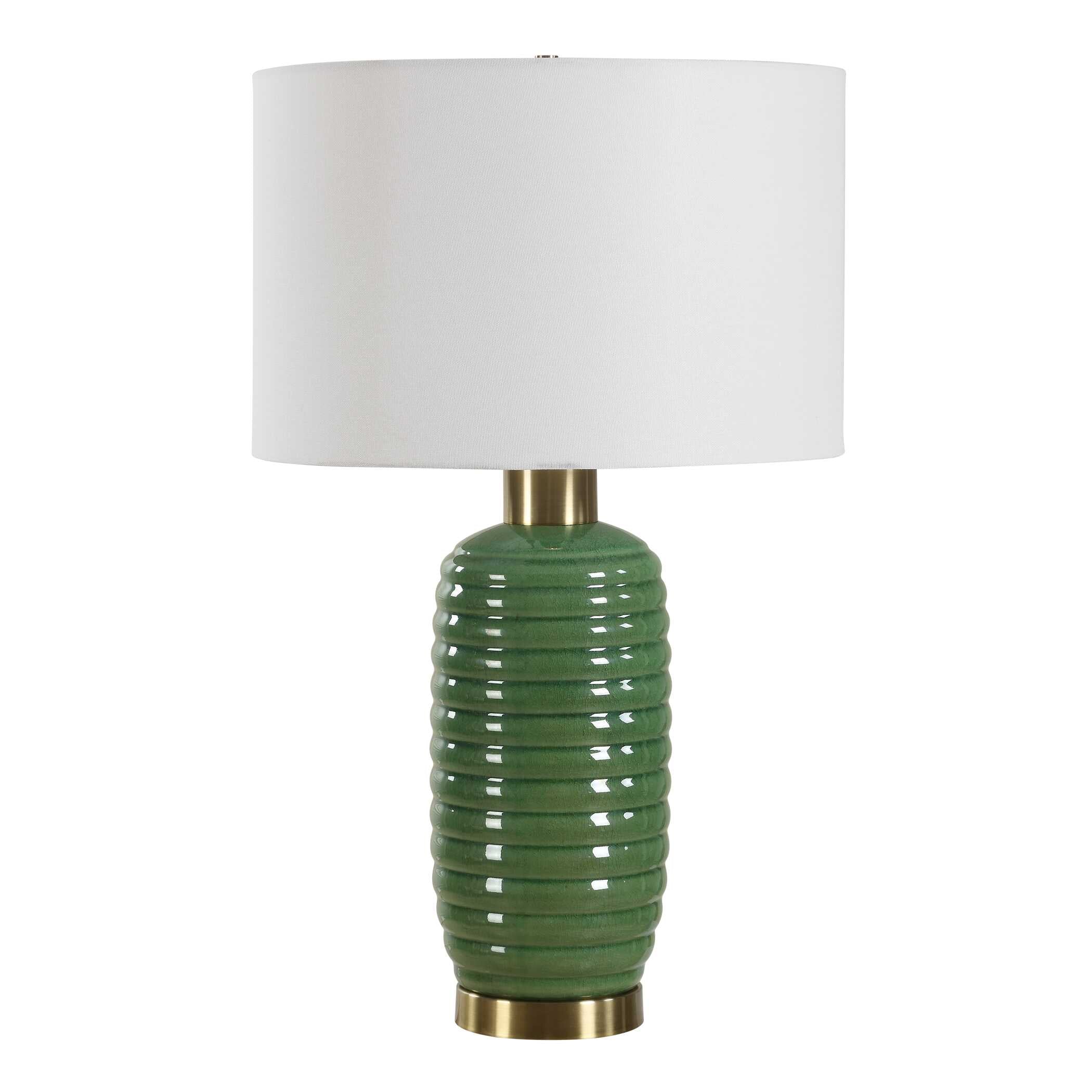 Furnishings Discovery Direct Home Decor Ceramic Olive Table Lamp