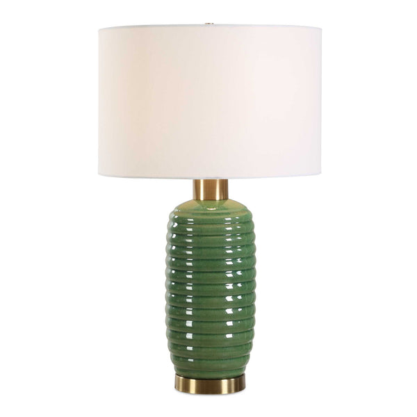 Furnishings Discovery Direct Home Decor Ceramic Olive Table Lamp