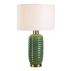 Furnishings Discovery Direct Home Decor Ceramic Olive Table Lamp