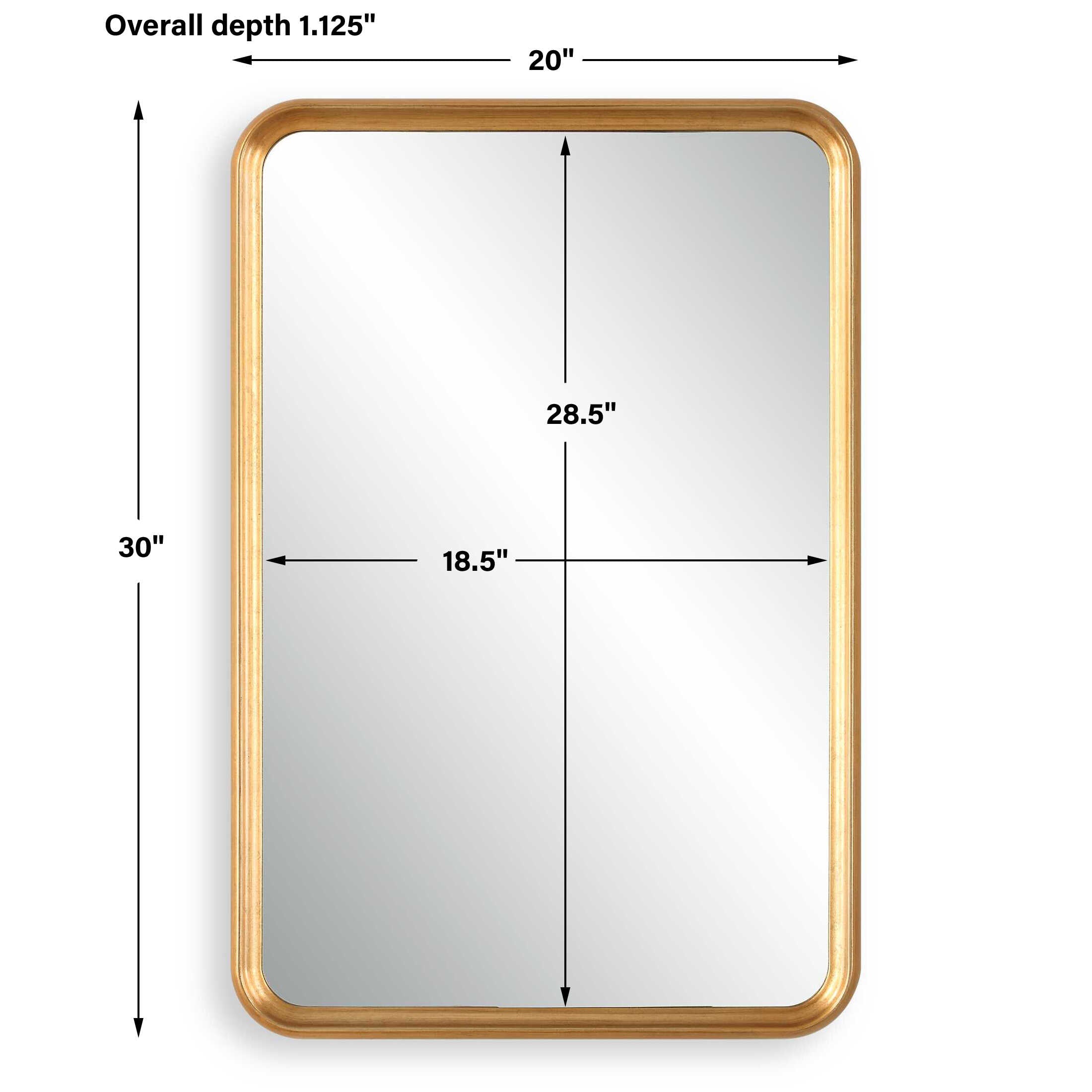 Furnishings Discovery Direct Home Decor Concave Gold Arch Mirror
