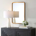 Furnishings Discovery Direct Home Decor Concave Gold Arch Mirror