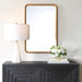 Furnishings Discovery Direct Home Decor Concave Gold Arch Mirror