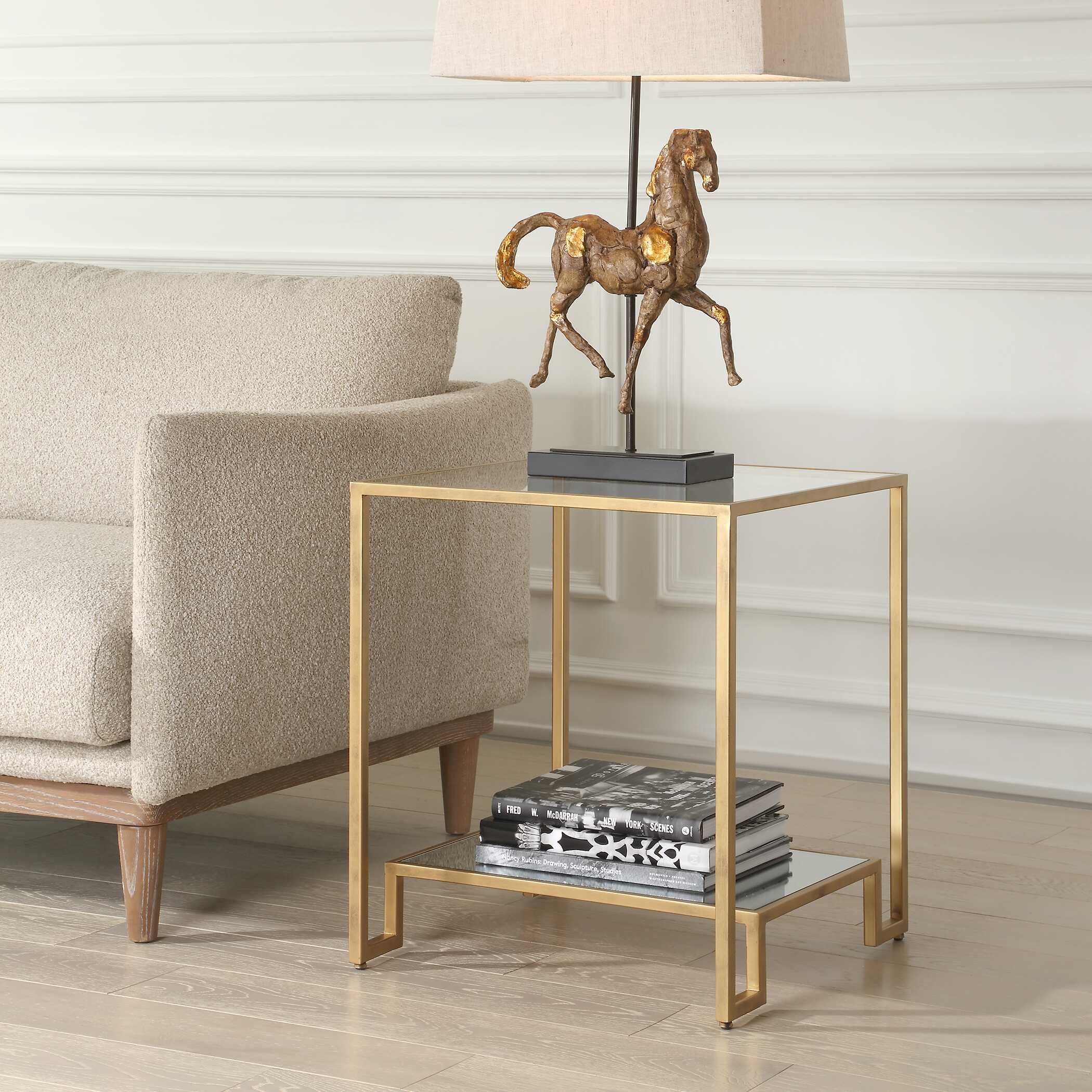 Furnishings Discovery Direct Home Decor Gold Iron Table