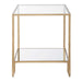 Furnishings Discovery Direct Home Decor Gold Iron Table