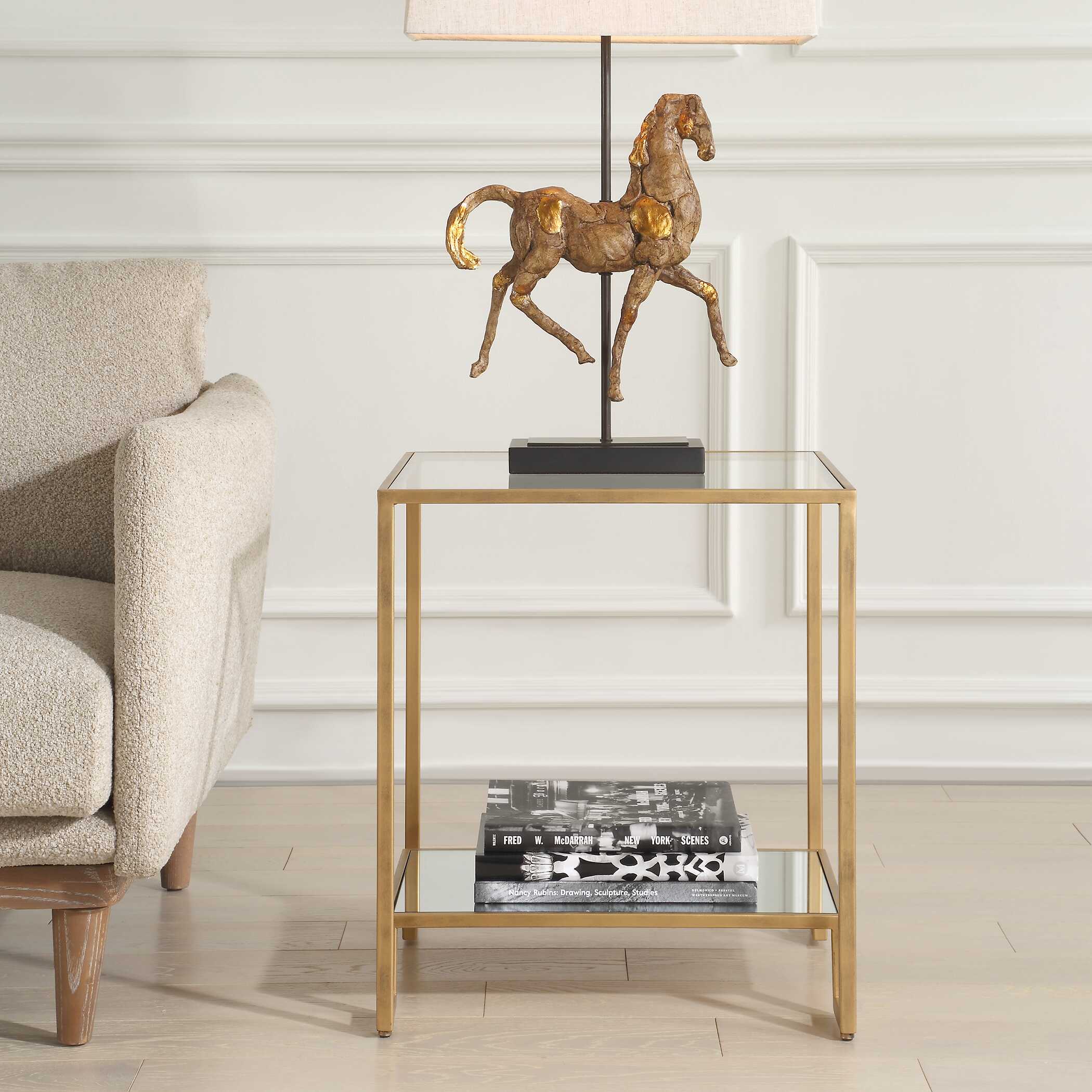 Furnishings Discovery Direct Home Decor Gold Iron Table