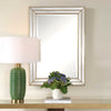 Furnishings Discovery Direct Home Decor Grooved Metallic Mirror