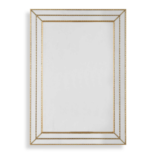 Furnishings Discovery Direct Home Decor Grooved Metallic Mirror