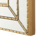 Furnishings Discovery Direct Home Decor Grooved Metallic Mirror