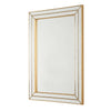Furnishings Discovery Direct Home Decor Grooved Metallic Mirror