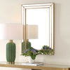 Furnishings Discovery Direct Home Decor Grooved Metallic Mirror
