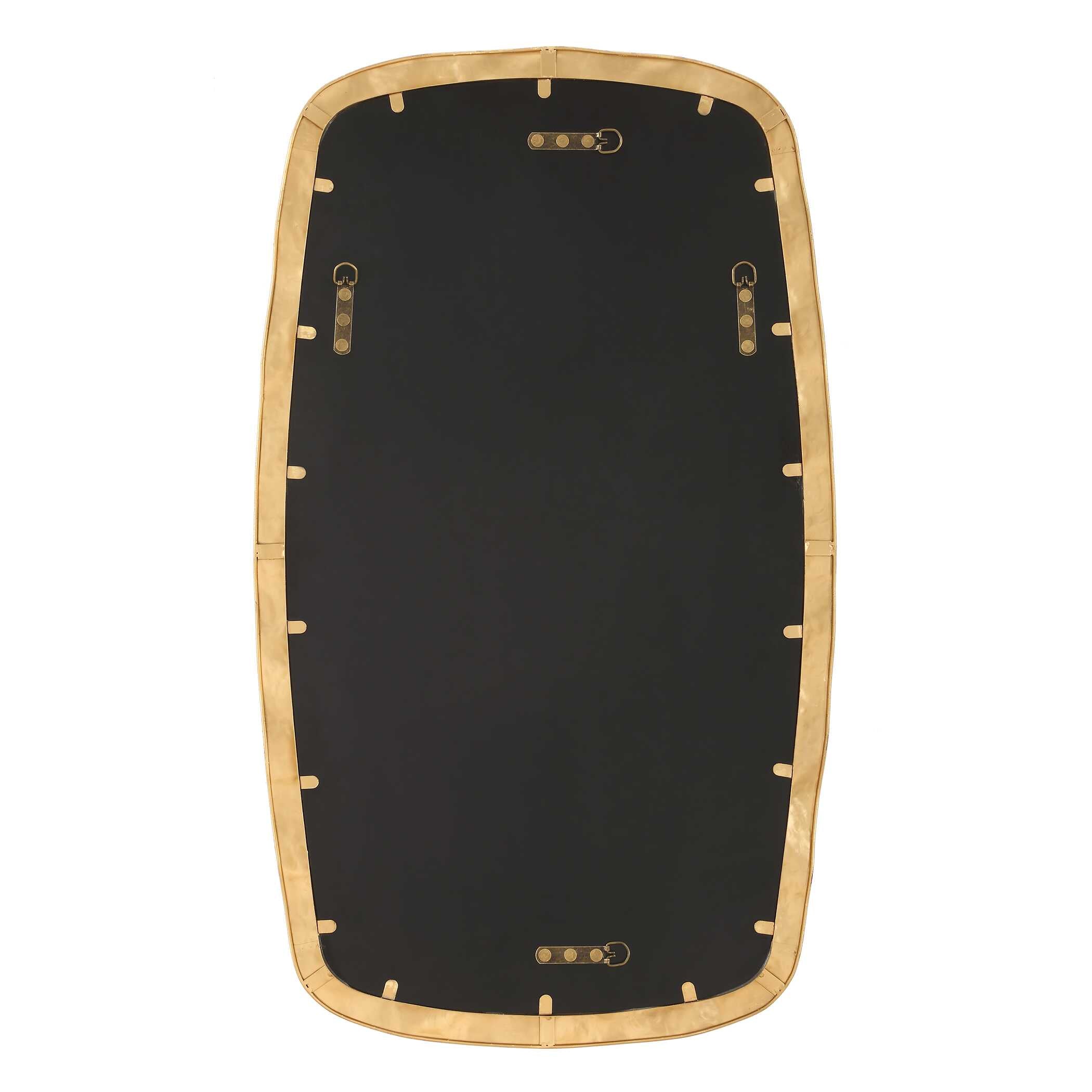 Furnishings Discovery Direct Home Decor Luxe Gold Leaf Mirror