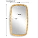 Furnishings Discovery Direct Home Decor Luxe Gold Leaf Mirror
