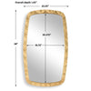 Furnishings Discovery Direct Home Decor Luxe Gold Leaf Mirror