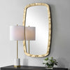 Furnishings Discovery Direct Home Decor Luxe Gold Leaf Mirror