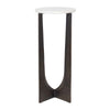 Furnishings Discovery Direct Home Decor Marble and Iron Accent Table