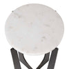 Furnishings Discovery Direct Home Decor Marble and Iron Accent Table