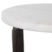Furnishings Discovery Direct Home Decor Marble and Iron Accent Table