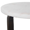 Furnishings Discovery Direct Home Decor Marble and Iron Accent Table
