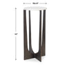 Furnishings Discovery Direct Home Decor Marble and Iron Accent Table
