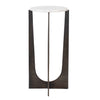 Furnishings Discovery Direct Home Decor Marble and Iron Accent Table