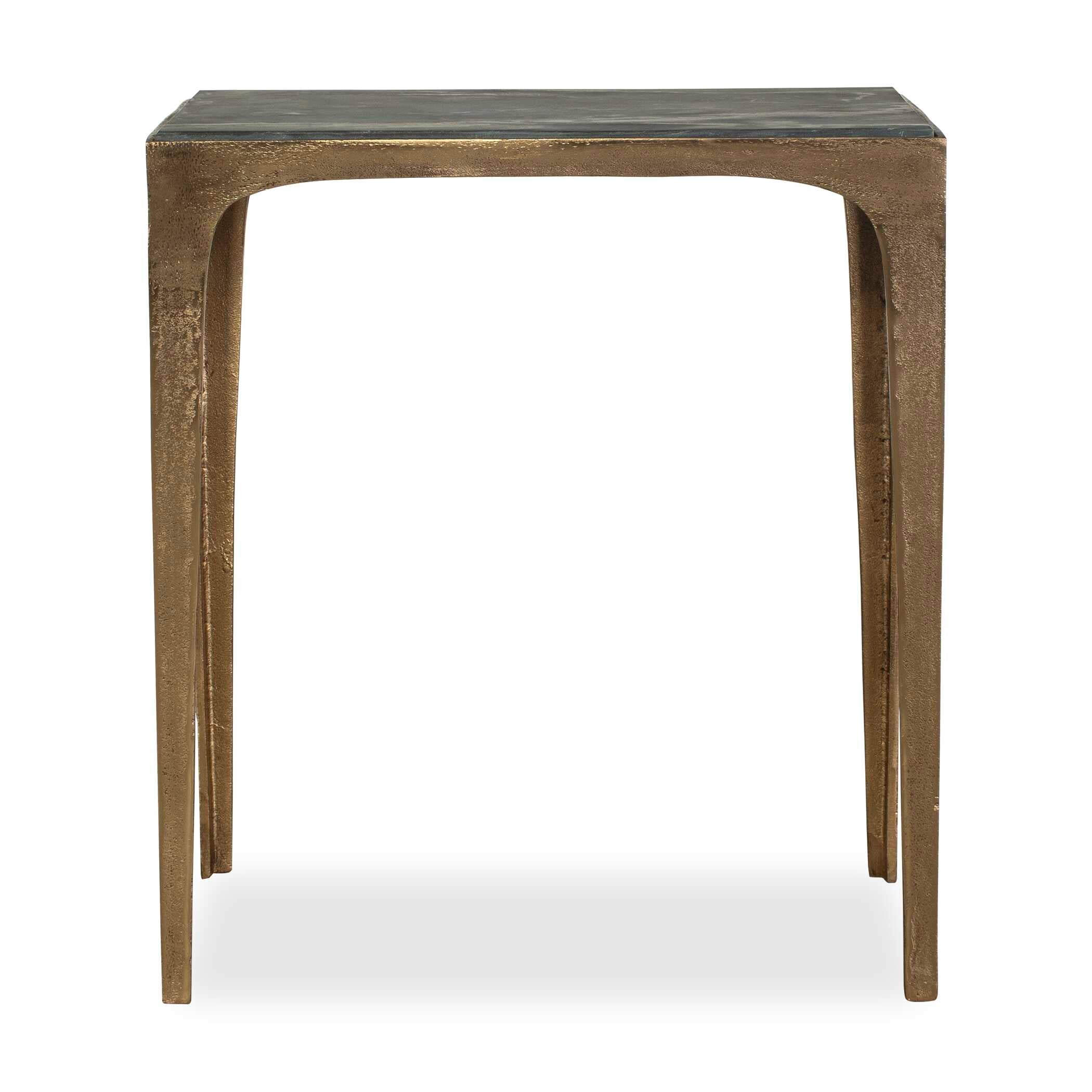 Furnishings Discovery Direct Home Decor Marine Black Marble Accent Table