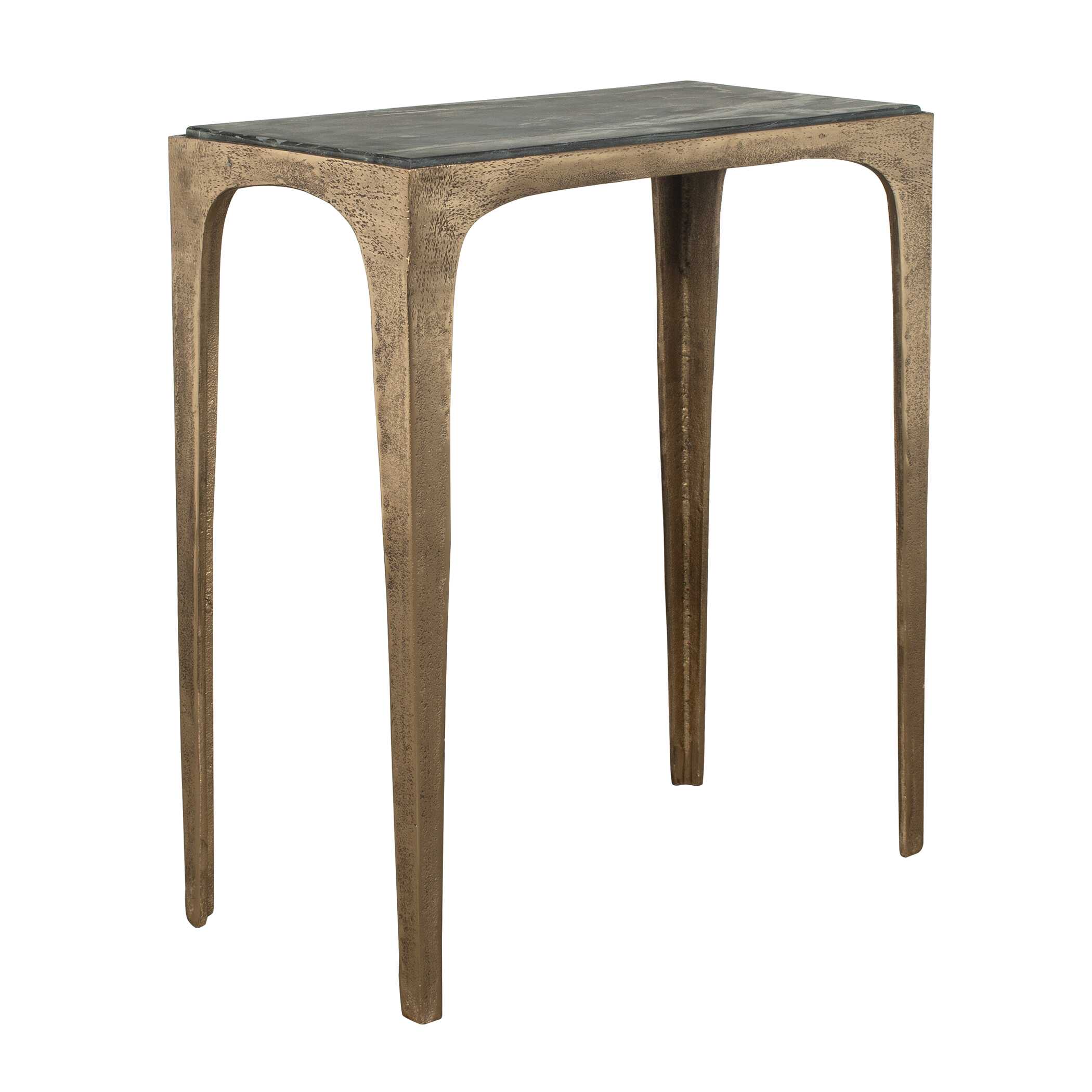 Furnishings Discovery Direct Home Decor Marine Black Marble Accent Table