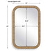 Furnishings Discovery Direct Home Decor Organic Rattan Style Mirror