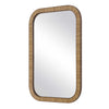 Furnishings Discovery Direct Home Decor Organic Rattan Style Mirror