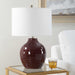 Furnishings Discovery Direct Home Decor Ruby CeramicTable Lamp