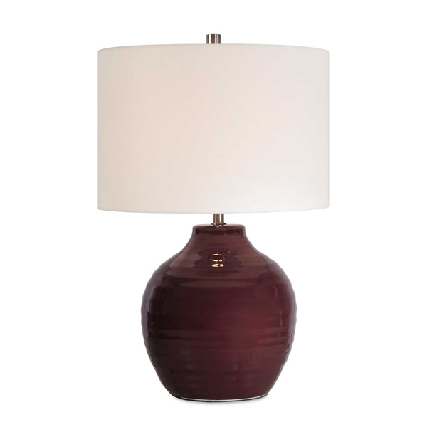 Furnishings Discovery Direct Home Decor Ruby CeramicTable Lamp