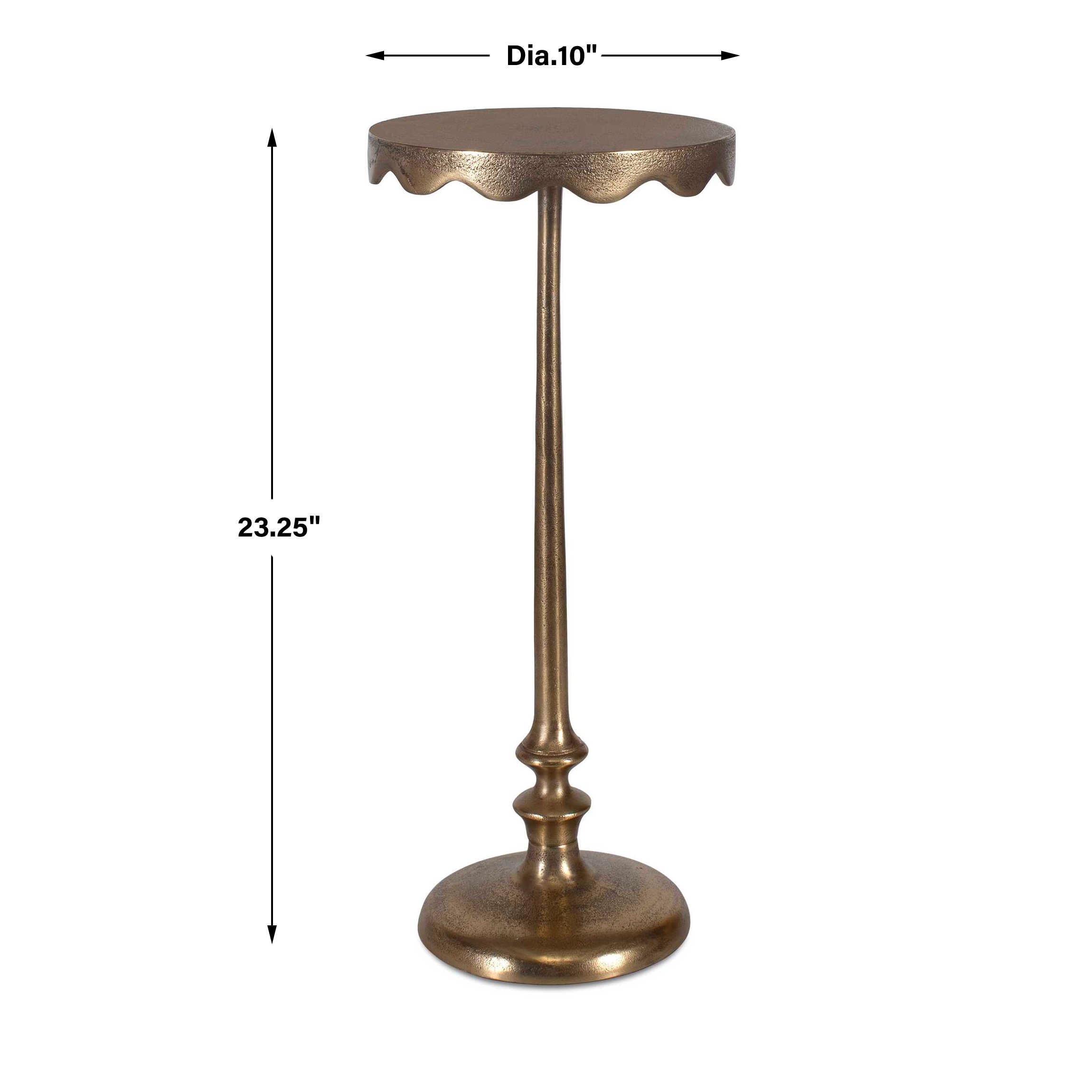 Furnishings Discovery Direct Home Decor Scalloped Accent Table
