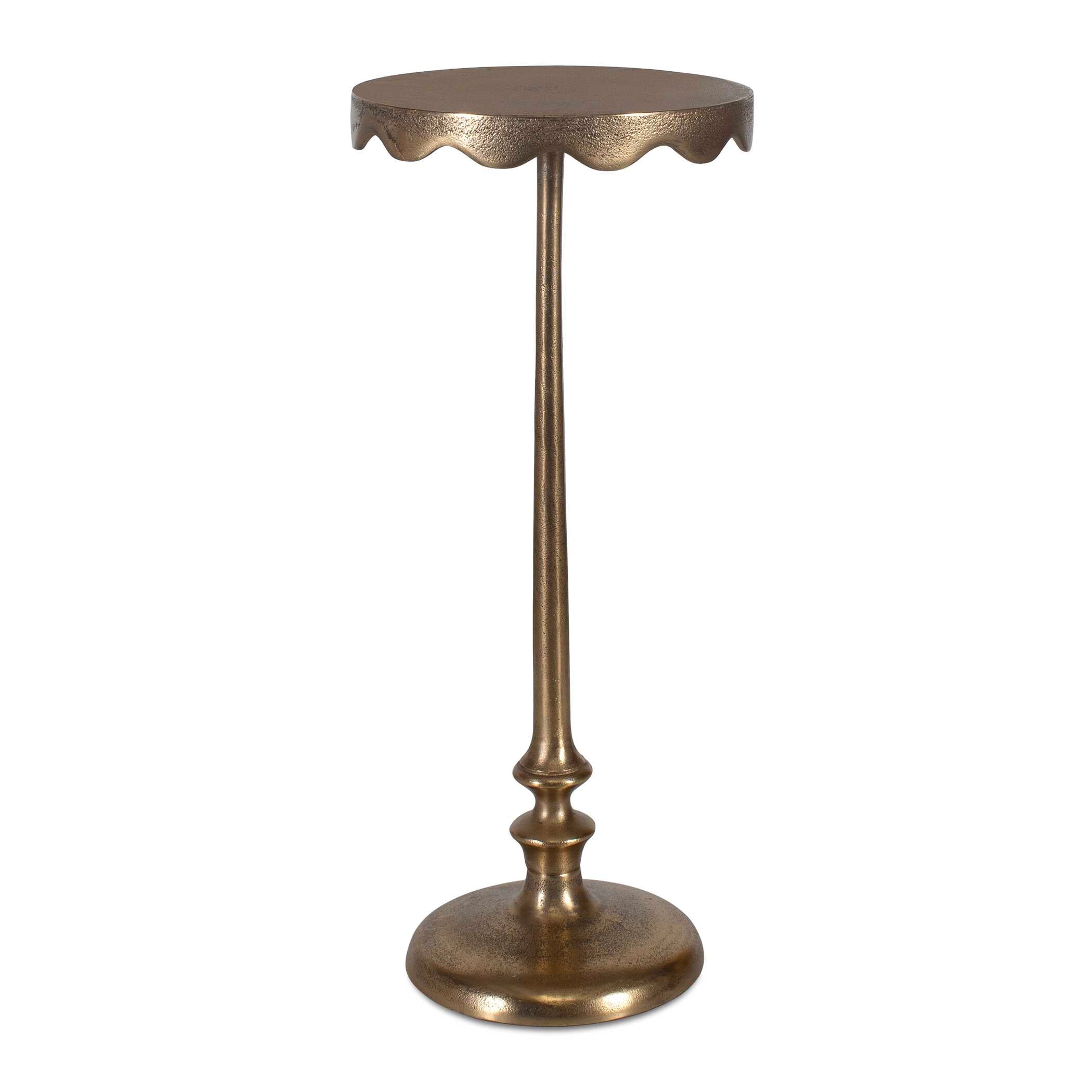 Furnishings Discovery Direct Home Decor Scalloped Accent Table