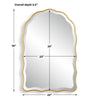 Furnishings Discovery Direct Home Decor Scalloped Arch Mirror