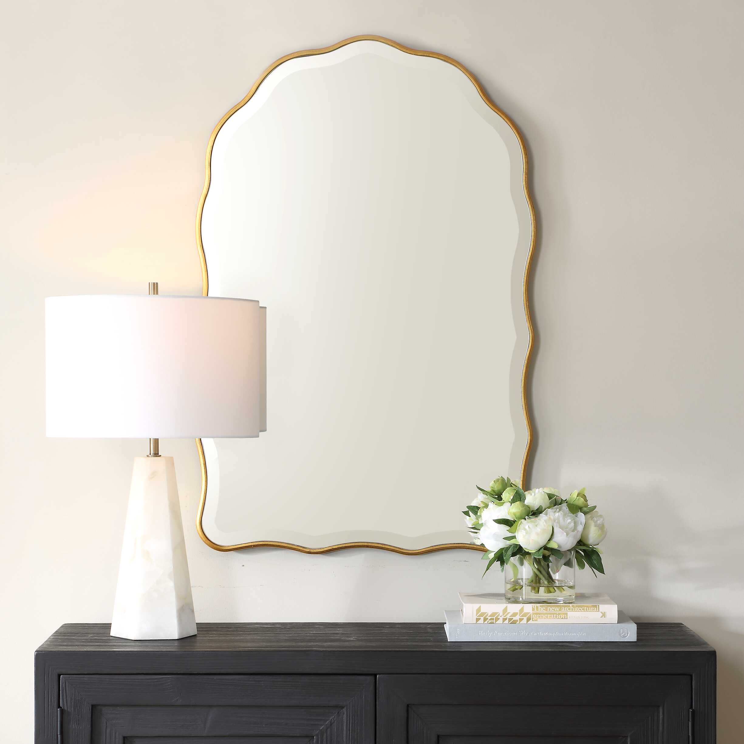 Furnishings Discovery Direct Home Decor Scalloped Arch Mirror