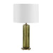 Furnishings Discovery Direct Home Decor Sleek Olive Green Glass Table Lamp