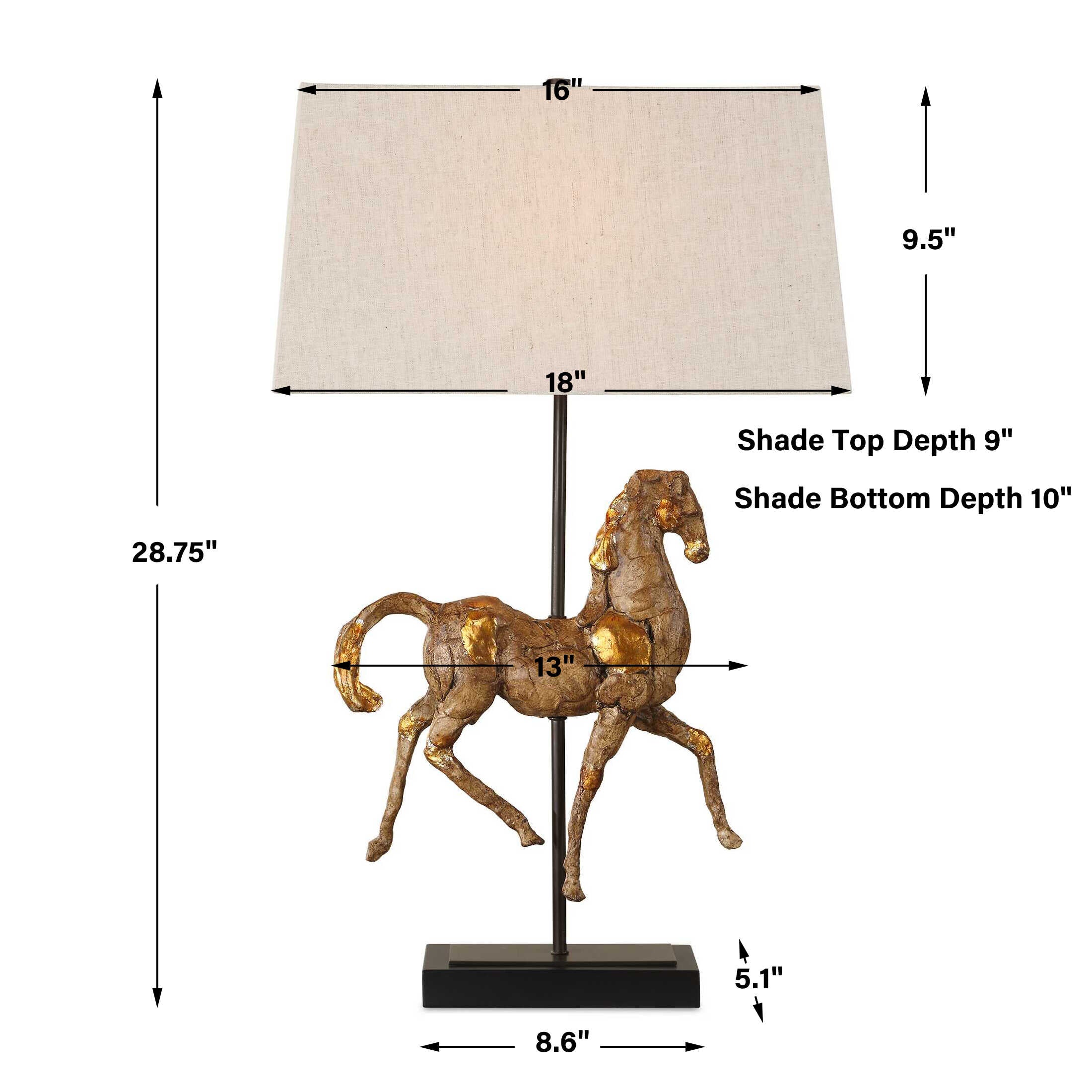 Furnishings Discovery Direct Home Decor Striking Horse Table Lamp