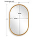Furnishings Discovery Direct Home Decor The Pill Gold Mirror